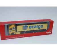 Herpa 314763 Scania CS 20 HD Curtainsider Semi-Trailer Acargo 1:87 H0 NEW OVP