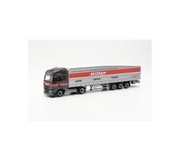 Herpa 315548 - 1/87 Iveco S-Way Schmitz Ecoflex Semitrailer 'Hiller Logistics'