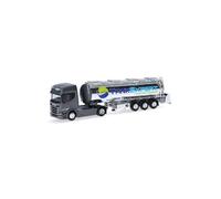 Herpa 316514 - 1:87 Scania CR20 HD Food Chrome Tank Trailer 'Tank Expert'