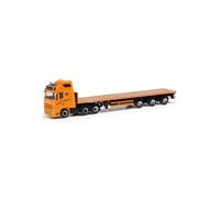 Herpa Truck Model Volvo FH Gl. 2020 Teletrailer Semi-Trailer "Spedition Hollenhorst" (North Rhine-Westphalia/Nottuln), miniature in 1:87 scale, collector's item, Made in Germany, plastic