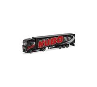 Herpa Model Truck DAF XG+ curtain-side semi-trailer "KUBO", miniature scale 1:87, collectible, Made in Germany, plastic
