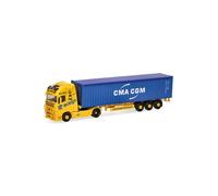 Herpa 318822 - 1/87 Volvo Fh Gl XL 2020 Container Semitrailer " Acargo/Cma-Cgm "