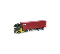 Herpa 319256 - 1:87 Volvo FH GL XL Electric 40Ft Container Semi-Trailer - New