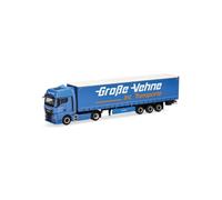 Herpa Model Truck MAN TGX GX curtain-side semi-trailer "Große-Vehne", miniature scale 1:87, collectible, Made in Germany, plastic
