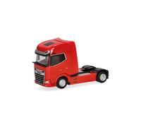 Herpa truck model DAF XG facelift rigid tractor 2axles, red, on a scale of 1:87, plastic miniature, made in Germany, model building, collectors edition