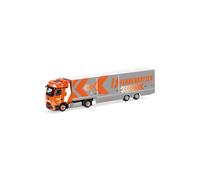 Herpa 321440 1:87 MB Actros L ProCabin Gigaspace Box-Semitrailer Truck