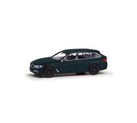 Herpa model car BMW 5 Series Touring (G31), Oxford green II, 1:87 scale miniature, collector’s item, Made in Germany, plastic model