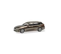 Herpa car model BMW 3er Touring, brass, on a scale of 1:87, plastic miniature, made in Germany, model building, collectors edition