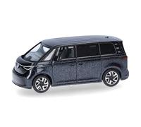 herpa 431125 Car VW ID. Buzz, Miniature in 1:87 Scale, Collector's Item, Made in Germany, Plastic Model, Starlight Blue Metallic