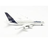 herpa 533072-001 Airplane Lufthansa Airbus A380 - D-AIMK Düsseldorf on a Scale of 1 : 500, Metal Miniature Without pedastal, Model Building, Collectors Edition