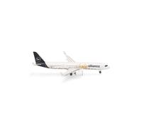 Herpa airplane model Lufthansa Airbus A321neo "Help Alliance", on a scale of 1:500, metal miniature without pedastal, model building, collectors edition