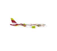 Herpa Model Aircraft airBaltic Airbus A220-300 "50th A220" - YL-ABX, miniature at 1:200 scale, collector's item, aircraft model without stand, metal