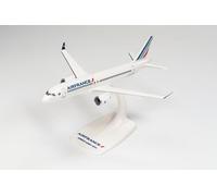 Herpa 613507 Snap-fit Airplane Air France Airbus A220-300 on Scale of 1:200, Plastic Miniature with pedastal, Model Building, Collectors Edition A220-300-F-HZUA, Multi-Coloured