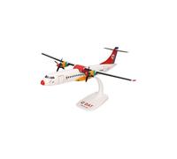 Herpa Snap-fit airplane model DAT ATR-72-200 on scale of 1:100, plastic miniature with pedastal, model building, collectors edition