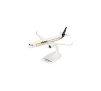 Herpa Snap-fit airplane model Lufthansa Airbus A321neo "Help Alliance", on scale of 1:200, plastic miniature with pedastal, model building, collectors edition