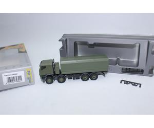 Herpa 746915 Iveco Trakker 8x8 Protected Flatbed Truck Undecorated Military 1:87