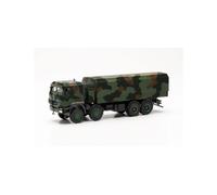 Herpa 746922 - 1/87 Iveco Trakker 8x8 Protected Flatbed Truck, Flecktarn Design