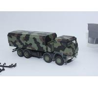 Herpa 746922 Iveco Trakker 8x8 Protected Flatbed Truck Flecktarn Design 1:87 H0