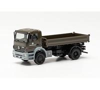Herpa 746946 Military Truck Mercedes-Benz Axor Bundeswehr, True to its Original Scale of 1:43, car dioramas, Model Buildings, Collector's Item, Decoration, Made of Plastic Miniature, Brown