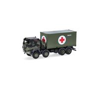 Herpa 747219-002 1:87 Iveco Trakker 8x8 Military Truck 20 ft Container