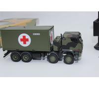Herpa 747219 Iveco Trakker 8X8 With 20Ft Container 4 Axles Military 1:87 H0 New