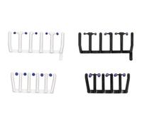 Herpa Accessory 80 transparent blue signal lights with black and white bases, 20 large and 20 small each, at 1:87 scale, miniature model, plastic