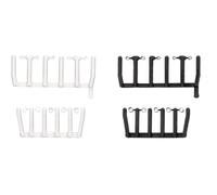 Herpa Accessory 80 transparent signal lights with black and white bases, 20 large and 20 small each, at 1:87 scale, miniature model, plastic