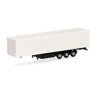 Herpa Accessory spare parts service, scale N, 3-axle curtain trailer, 2 pieces scale 1:160, miniature model, plastic