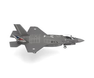 Herpa airplane model Japan Air Self-Defense Force Lockheed F-35A Lightning II, Misawa AB - 50th Anniversary on a scale of 1:200, metal miniature without pedastal, model building, collectors edition