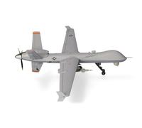 Herpa airplane model U.S. Air Force MQ-9A Reaper Block 5 - New York Air National Guard, 108th Attack Squadron, Hancock Field, on a scale of 1:72, metal miniature with pedestal, collectors edition