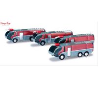 Herpa Wings 520867 Airport Fire Engine Set 4pcs (1:500)