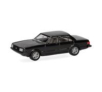 Herpa Basic car model Ford Granada, black, on a scale of 1:87, plastic miniature, made in Germany, model building, entry-level model