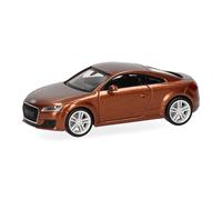 Herpa car model Audi TT Coupé, on a scale of 1:87, plastic miniature, made in Germany, model building, collectors edition, ipanema metallic