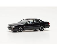 Herpa car model Audi V8 Limousine with BBS Rims, on a scale of 1 : 87, plastic miniature, made in Germany, model building, collectors edition