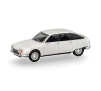 Herpa car model Citroen GS, snow white, on a scale of 1:87, plastic miniature, made in Germany, model building, collectors edition