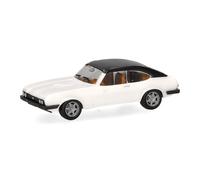 Herpa Car model Ford Capri vinyl roof, diamond white, miniature scale 1:87, collectible, Made in Germany, plastic model