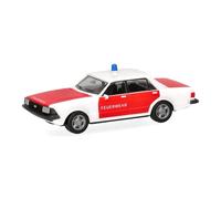 Herpa car model Ford Granada, "fire brigade", on a scale of 1:87, plastic miniature, made in Germany, model building, collectors edition