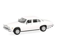 Herpa car model Jaguar XJ Series III, on a scale of 1:87, plastic miniature, made in Germany, model building, collectors edition, white