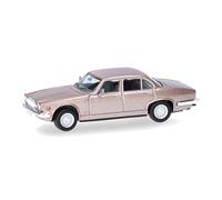 Herpa car model Jaguar XJ Series III, on a scale of 1:87, plastic miniature, made in Germany, model building, collectors edition, Topaz