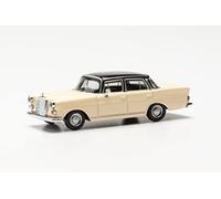 herpa car model Mercedes-Benz 200 tail fin, true to its original scale of 1:87, car model for dioramas, model buildings, collector's item, decoration, made of plastic