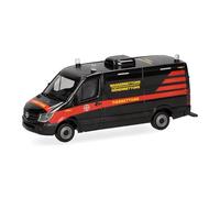 Herpa car model Mercedes-Benz Sprinter 13 transporter flat roof "high rescue animal rescus Tierrettung Essen e:v.", scale of 1:87, plastic miniature, made in Germany, collectors edition