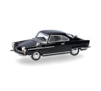Herpa car model NSU Sport Prinz, black, on a scale of 1:87, plastic miniature, designed in Germany, model building, collectors edition
