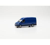 Herpa car model VW Crafter Kasten Hochdach, on a scale of 1 : 87, plastic miniature, made in Germany, model building, collectors edition