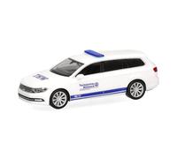 Herpa car model VW Passat Variant "THW Wörrstadt RLP", on a scale of 1:87, plastic miniature, made in Germany, model building, collectors edition