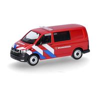 Herpa car model VW T6.1 Halbbus "Brandweer" (Niederlande), on a scale of 1:87, plastic miniature, made in Germany, model building, collectors edition