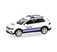 Herpa car model VW Tiguan "THW Gera Thüringen", on a scale of 1:87, plastic miniature, made in Germany, model building, collectors edition