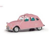 Herpa Citroen 2CV Light Pink 1:87 Scale, HO Scale