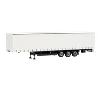 herpa 077002 Curtain Tarpaulin Trailer 15 Metres White in Miniature for Crafts Collecting and Gift