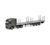 Herpa DAF XG flatbed semi-trailer Dutch Army military model vehicle