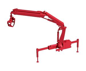 herpa Hiab X-HIPRO 232 E-3 054140 Loading Crane with Gripper Red Miniature for Crafts Collecting and as a Gift